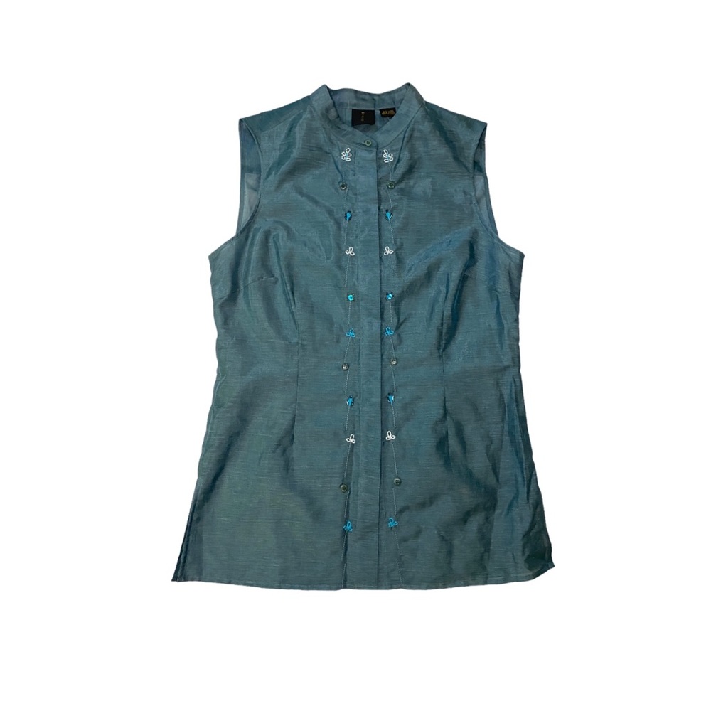 MAG Teal Blue Sleeveless Top NWT
